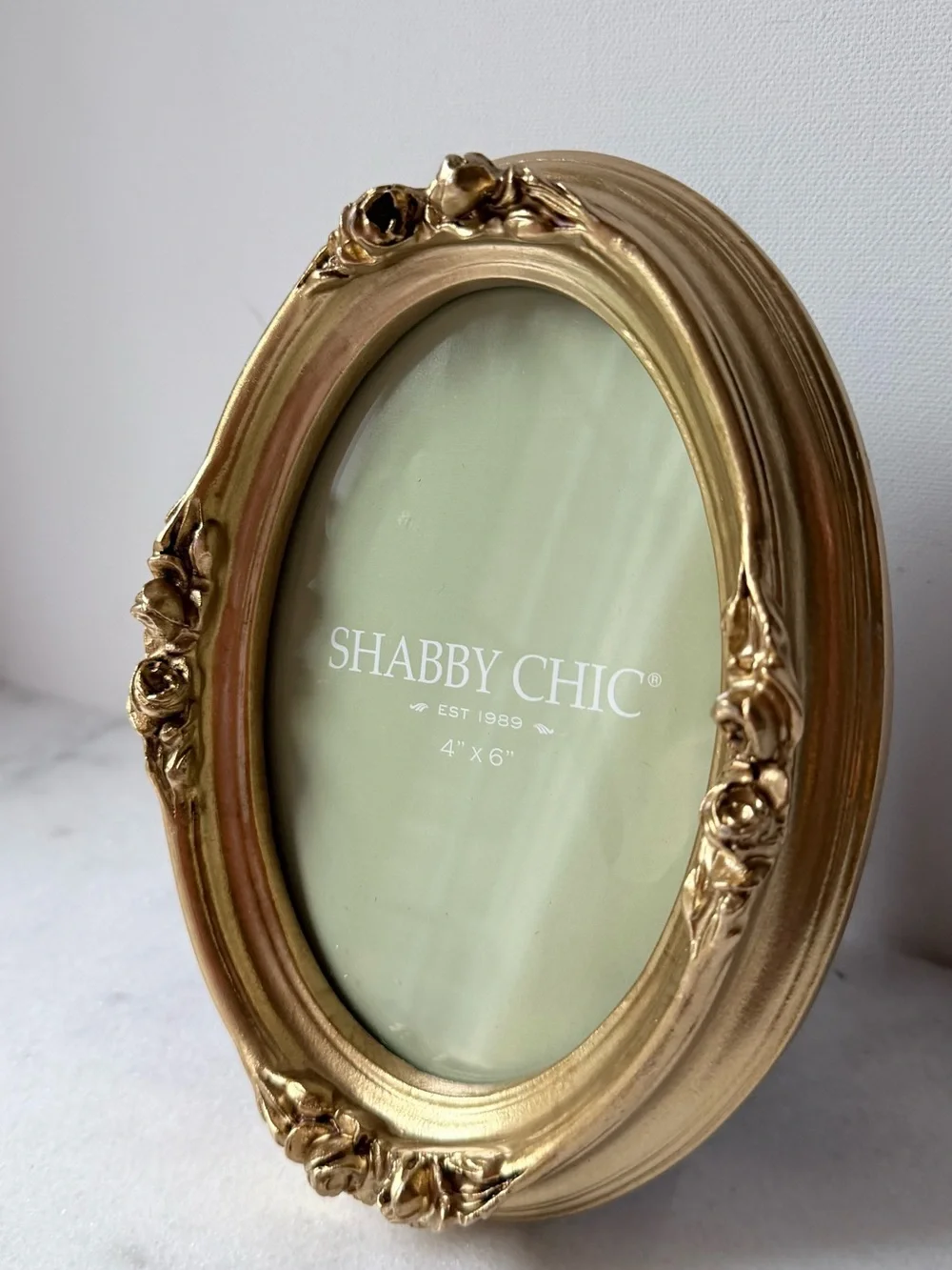 Shabby Chic Gold Oval Picture Frame - 4
